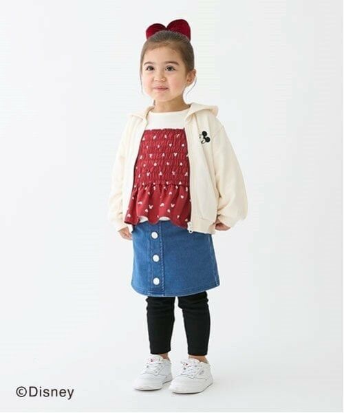 petit main / プティマイン Tシャツ | 【Disney】柄ビスチェドッキング長T | 詳細5