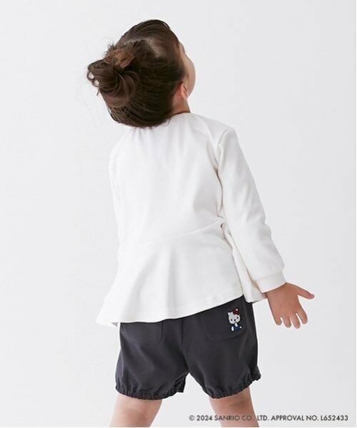 petit main / プティマイン Tシャツ | 【オーガビッツ】キティペプラム長T | 詳細2