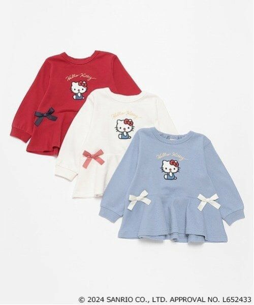 petit main / プティマイン Tシャツ | 【オーガビッツ】キティペプラム長T | 詳細20