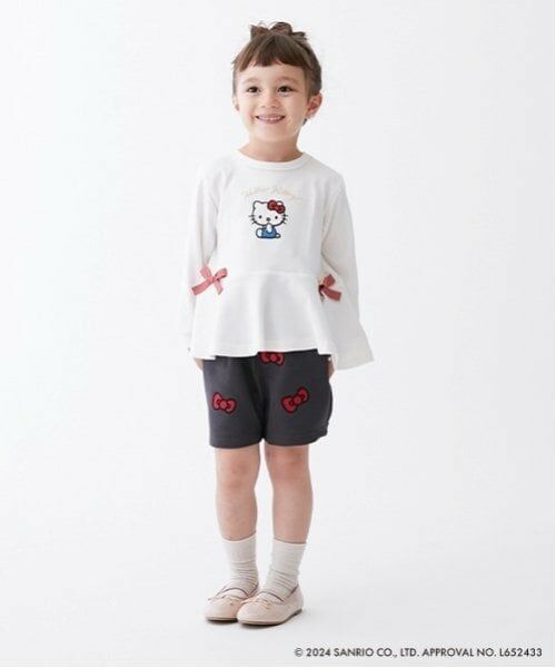 petit main / プティマイン Tシャツ | 【オーガビッツ】キティペプラム長T | 詳細3