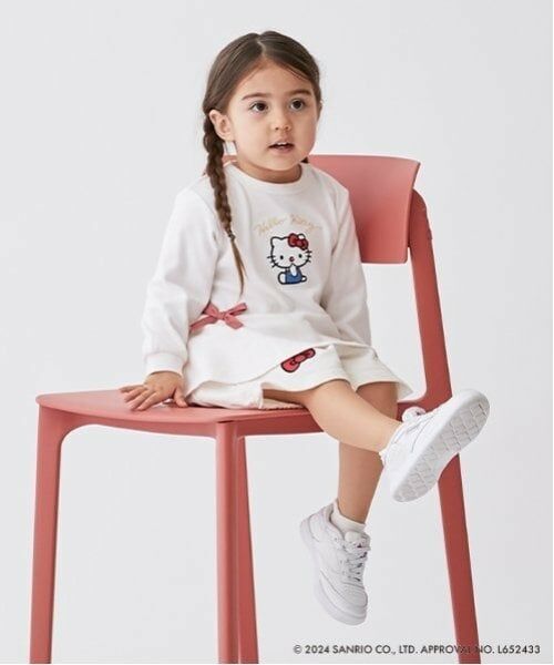 petit main / プティマイン Tシャツ | 【オーガビッツ】キティペプラム長T | 詳細4