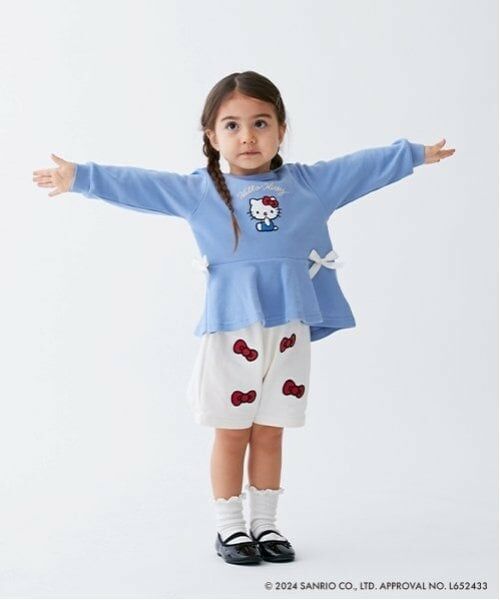 petit main / プティマイン Tシャツ | 【オーガビッツ】キティペプラム長T | 詳細8