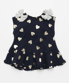 petit main / プティマイン その他トップス | 【接触冷感】箔ハートカットチュニック