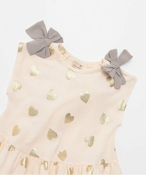 petit main / プティマイン その他トップス | 【接触冷感】箔ハートカットチュニック | 詳細2