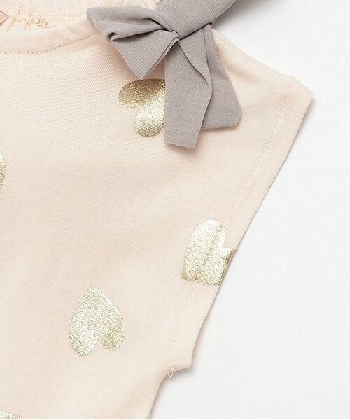 petit main / プティマイン その他トップス | 【接触冷感】箔ハートカットチュニック | 詳細3