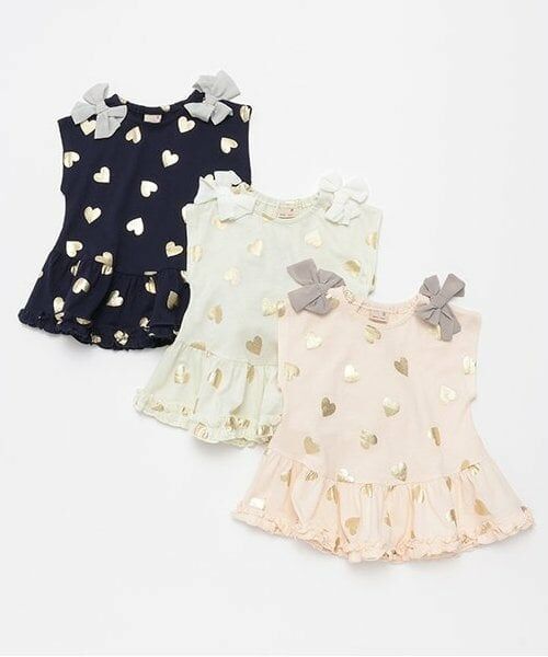 petit main / プティマイン その他トップス | 【接触冷感】箔ハートカットチュニック | 詳細6