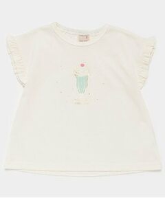 petit main / プティマイン Tシャツ | 袖フリルTシャツ