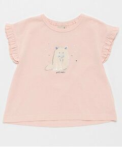 petit main / プティマイン Tシャツ | 袖フリルTシャツ