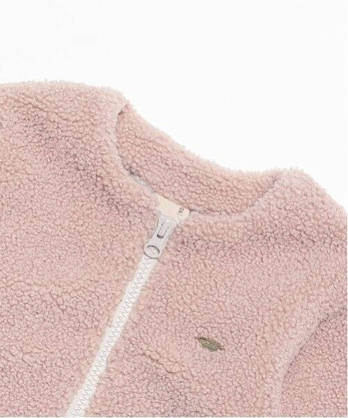 petit main / プティマイン カーディガン・ボレロ | 【リンク】ボアジップ羽織り(キッズ) | 詳細3