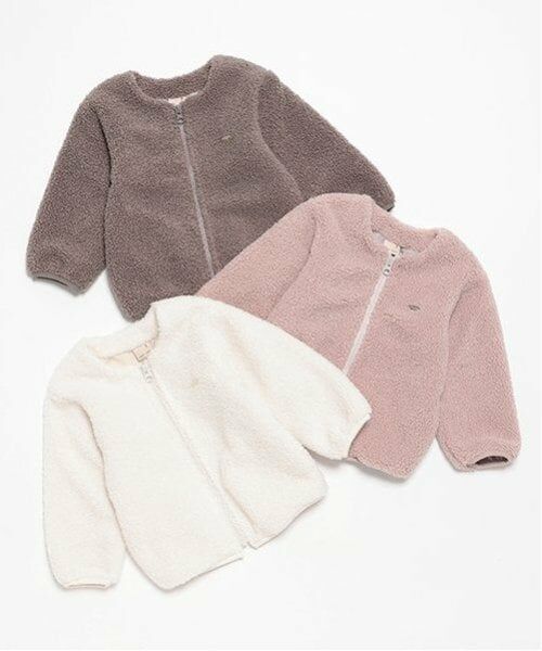 petit main / プティマイン カーディガン・ボレロ | 【リンク】ボアジップ羽織り(キッズ) | 詳細9