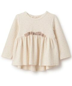 petit main / プティマイン その他トップス | 【スマイル/防汚】リボンカットチュニック