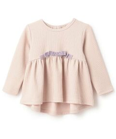 petit main / プティマイン その他トップス | 【スマイル/防汚】リボンカットチュニック