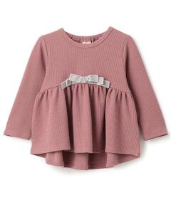 petit main / プティマイン その他トップス | 【スマイル/防汚】リボンカットチュニック