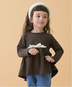 petit main / プティマイン その他トップス | 【スマイル/防汚】リボンカットチュニック