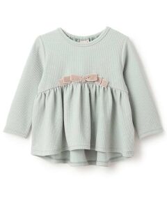 petit main / プティマイン その他トップス | 【スマイル/防汚】リボンカットチュニック