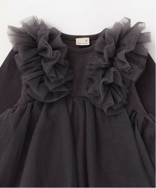 petit main / プティマイン Tシャツ | 【リンク】チュールドッキング長T(キッズ) | 詳細26