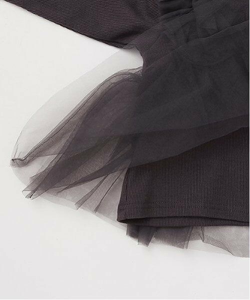 petit main / プティマイン Tシャツ | 【リンク】チュールドッキング長T(キッズ) | 詳細28
