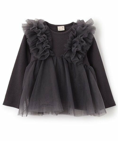 petit main / プティマイン Tシャツ | 【リンク】チュールドッキング長T(キッズ) | 詳細24