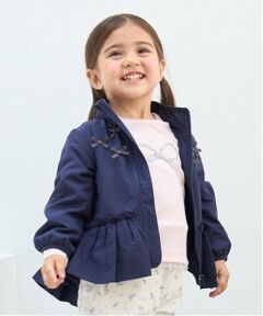 petit main / プティマイン ブルゾン | 【撥水】ペプラムウィンブレ