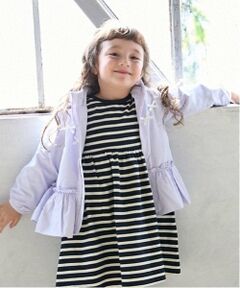 petit main / プティマイン ブルゾン | 【撥水】ペプラムウィンブレ