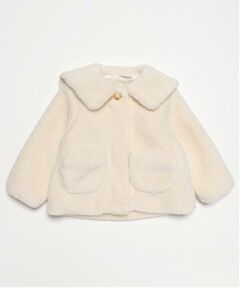 petit main / プティマイン ブルゾン | 【軽ふわ】セーラーカラーボアジャケット