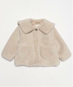 petit main / プティマイン ブルゾン | 【軽ふわ】セーラーカラーボアジャケット