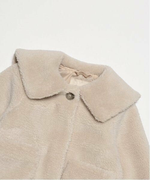 petit main / プティマイン ブルゾン | 【軽ふわ】セーラーカラーボアジャケット | 詳細2