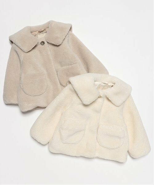 petit main / プティマイン ブルゾン | 【軽ふわ】セーラーカラーボアジャケット | 詳細9