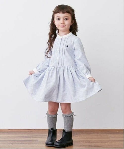 petit main / プティマイン ミニ丈・ひざ丈ワンピース | 【POLO BCS】シャツワンピース | 詳細1