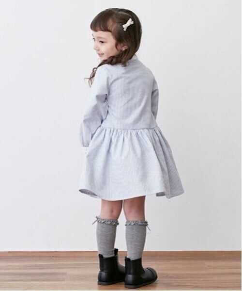 petit main / プティマイン ミニ丈・ひざ丈ワンピース | 【POLO BCS】シャツワンピース | 詳細4