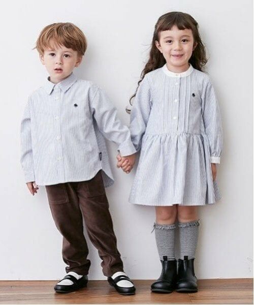 petit main / プティマイン ミニ丈・ひざ丈ワンピース | 【POLO BCS】シャツワンピース | 詳細5