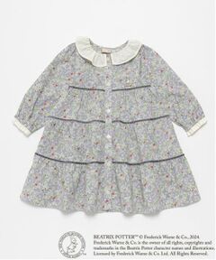 petit main / プティマイン ミニ丈・ひざ丈ワンピース | 【ピーターラビット】花柄ワンピース