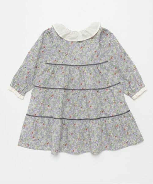 petit main / プティマイン ミニ丈・ひざ丈ワンピース | 【ピーターラビット】花柄ワンピース | 詳細1