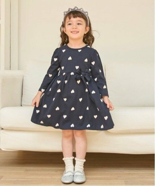 petit main / プティマイン ミニ丈・ひざ丈ワンピース | 【GOODPRICE】カットワンピース（紺）