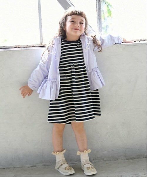 petit main / プティマイン ミニ丈・ひざ丈ワンピース | 【GOODPRICE】カットワンピース（ボーダー）