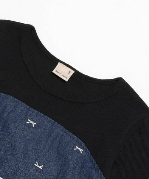 petit main / プティマイン ミニ丈・ひざ丈ワンピース | 【リンク】リボン刺しゅうワンピース(キッズ) | 詳細13