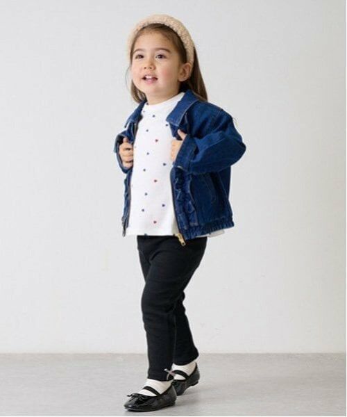 petit main / プティマイン ブルゾン | 【リンク】デニムフリルジャケット(キッズ) | 詳細20