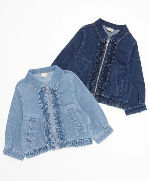 petit main / プティマイン ブルゾン | 【リンク】デニムフリルジャケット(キッズ) | 詳細29