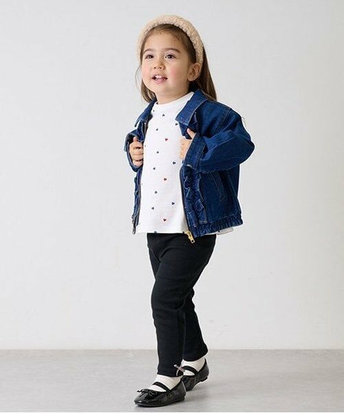 petit main / プティマイン ブルゾン | 【リンク】デニムフリルジャケット(キッズ) | 詳細6