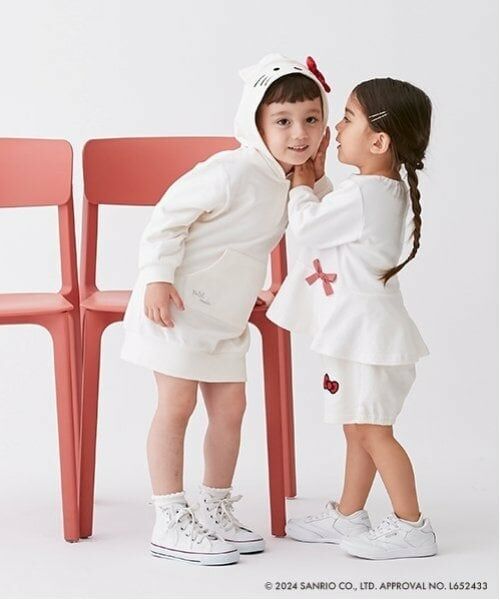 petit main / プティマイン ミニ丈・ひざ丈ワンピース | 【オーガビッツ】キティパーカーワンピース | 詳細10