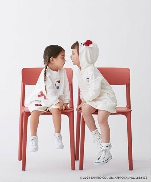 petit main / プティマイン ミニ丈・ひざ丈ワンピース | 【オーガビッツ】キティパーカーワンピース | 詳細11