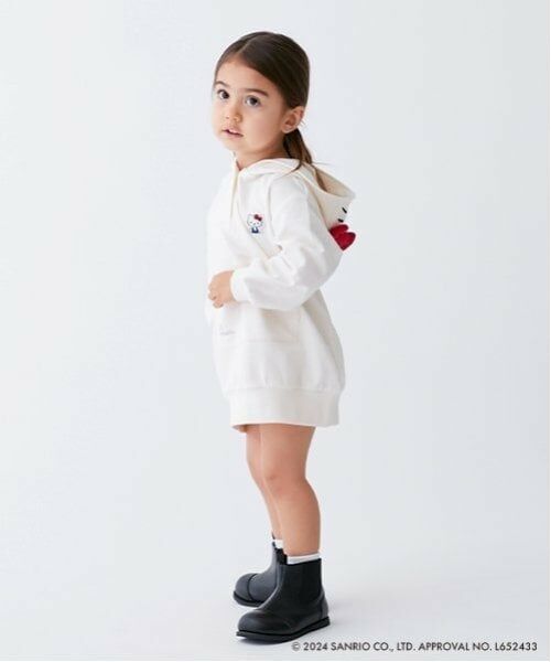 petit main / プティマイン ミニ丈・ひざ丈ワンピース | 【オーガビッツ】キティパーカーワンピース | 詳細2