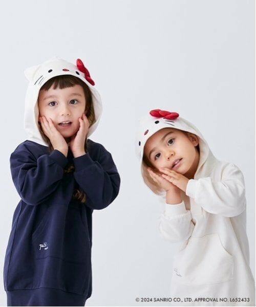 petit main / プティマイン ミニ丈・ひざ丈ワンピース | 【オーガビッツ】キティパーカーワンピース | 詳細8