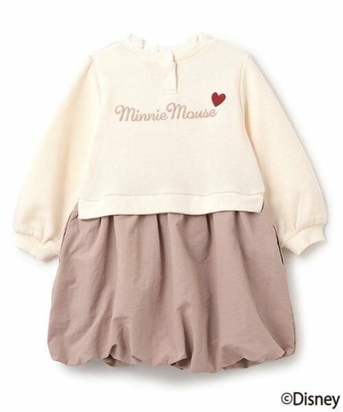 petit main / プティマイン ミニ丈・ひざ丈ワンピース | 【Disney】ミニー/切り替えワンピース | 詳細1