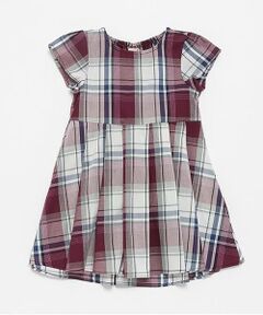 petit main / プティマイン ミニ丈・ひざ丈ワンピース | 【リンク】マドラスワンピース(キッズ)