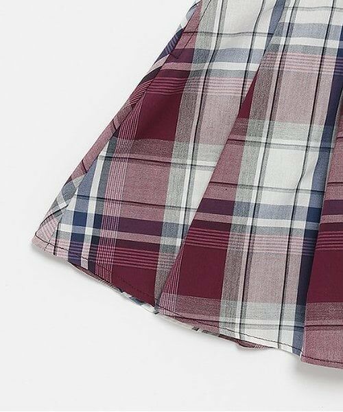 petit main / プティマイン ミニ丈・ひざ丈ワンピース | 【リンク】マドラスワンピース(キッズ) | 詳細5