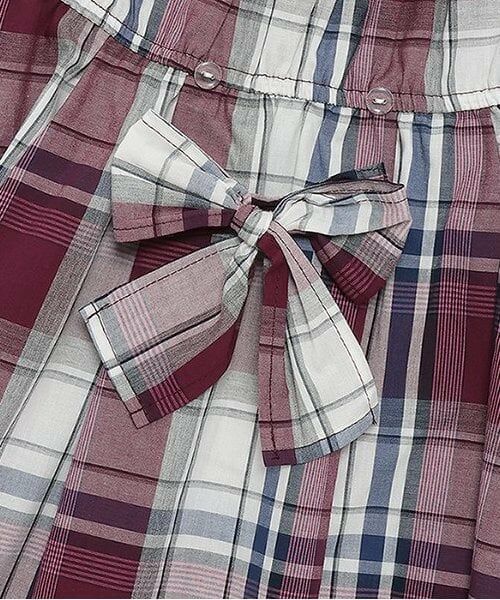 petit main / プティマイン ミニ丈・ひざ丈ワンピース | 【リンク】マドラスワンピース(キッズ) | 詳細6