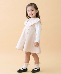 petit main / プティマイン ミニ丈・ひざ丈ワンピース | 【リンク】ビッグ衿ジャンパースカート(キッズ)