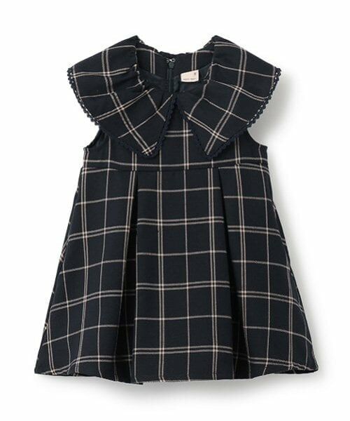 petit main / プティマイン ミニ丈・ひざ丈ワンピース | 【リンク】ビッグ衿ジャンパースカート(キッズ) | 詳細6