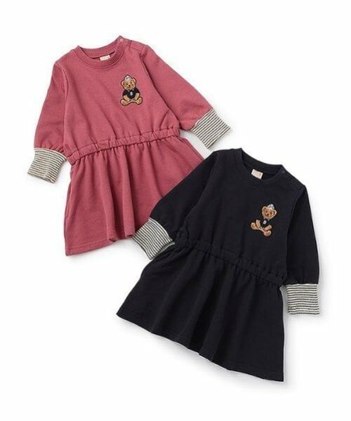 petit main / プティマイン ミニ丈・ひざ丈ワンピース | 【リンク】くまサガラカットワンピース(キッズ) | 詳細10